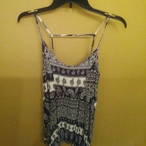 Blue and White Dress